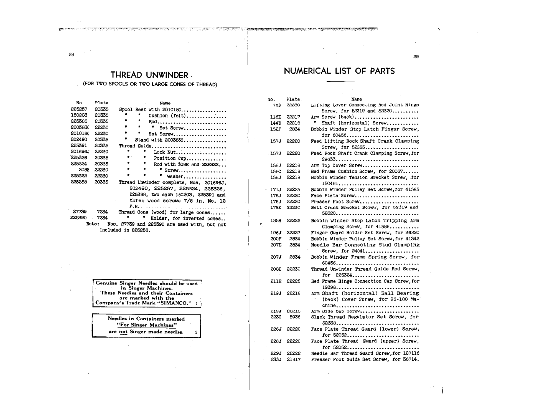 Singer 96-86, 96-100, 96-80 manual 