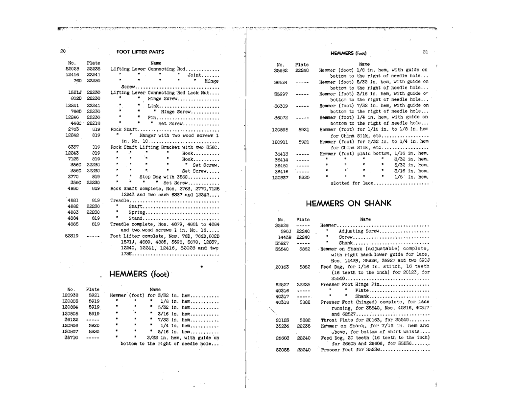 Singer 96-107, 96-87 manual 