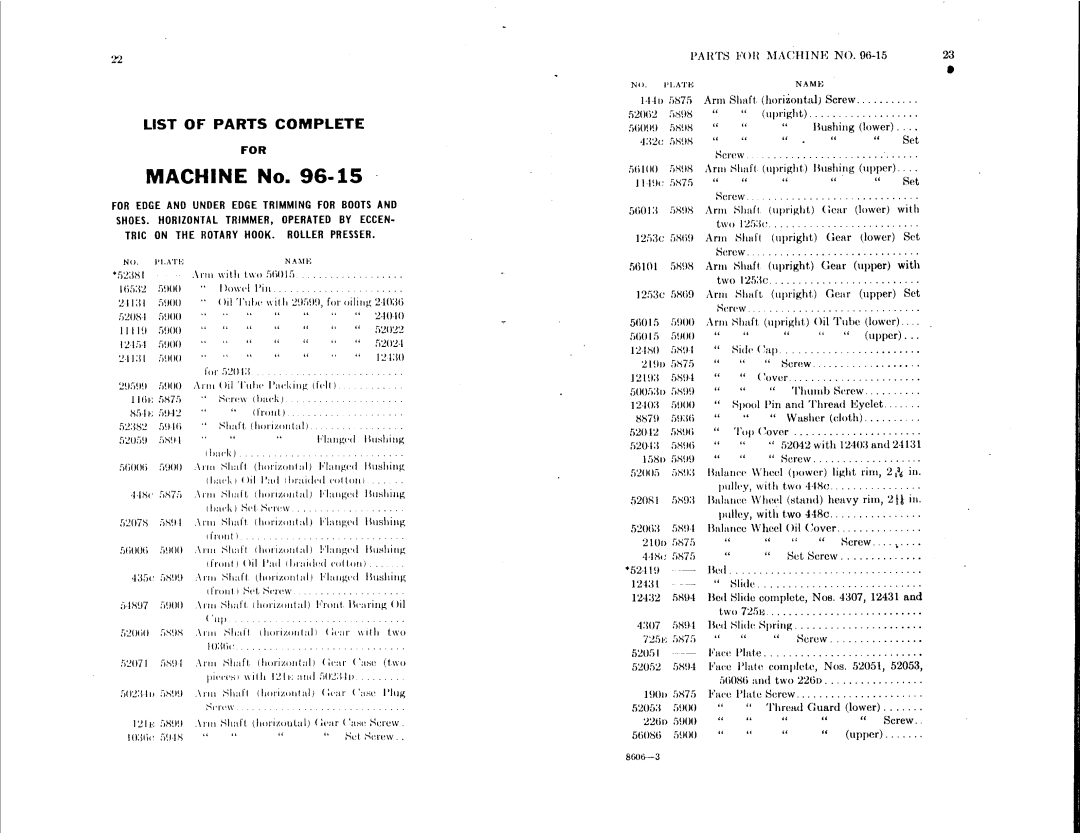 Singer 96-15, 96-13 manual 