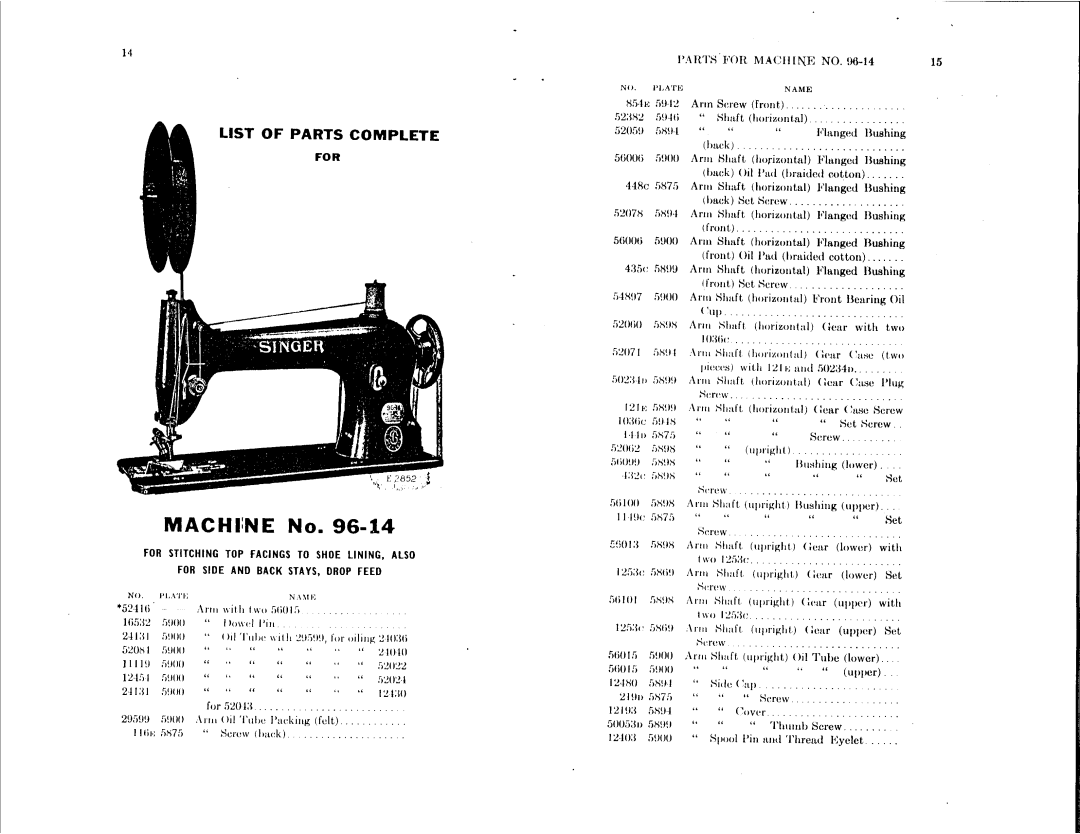 Singer 96-15, 96-13 manual 