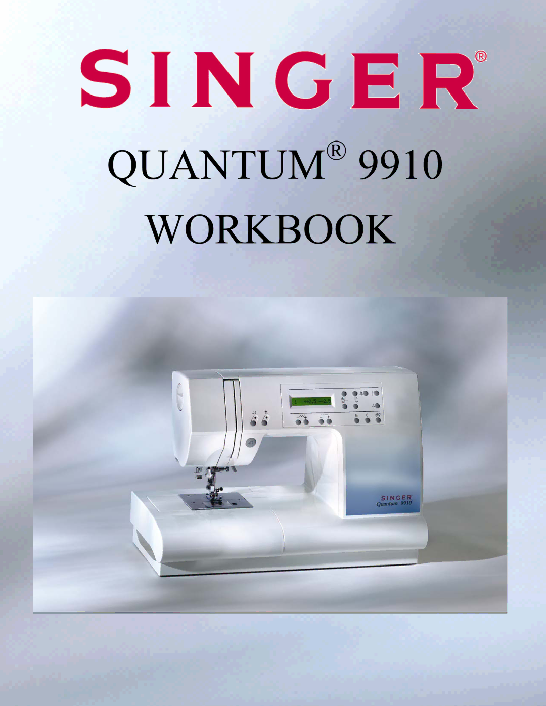 Singer 9910 instruction manual 