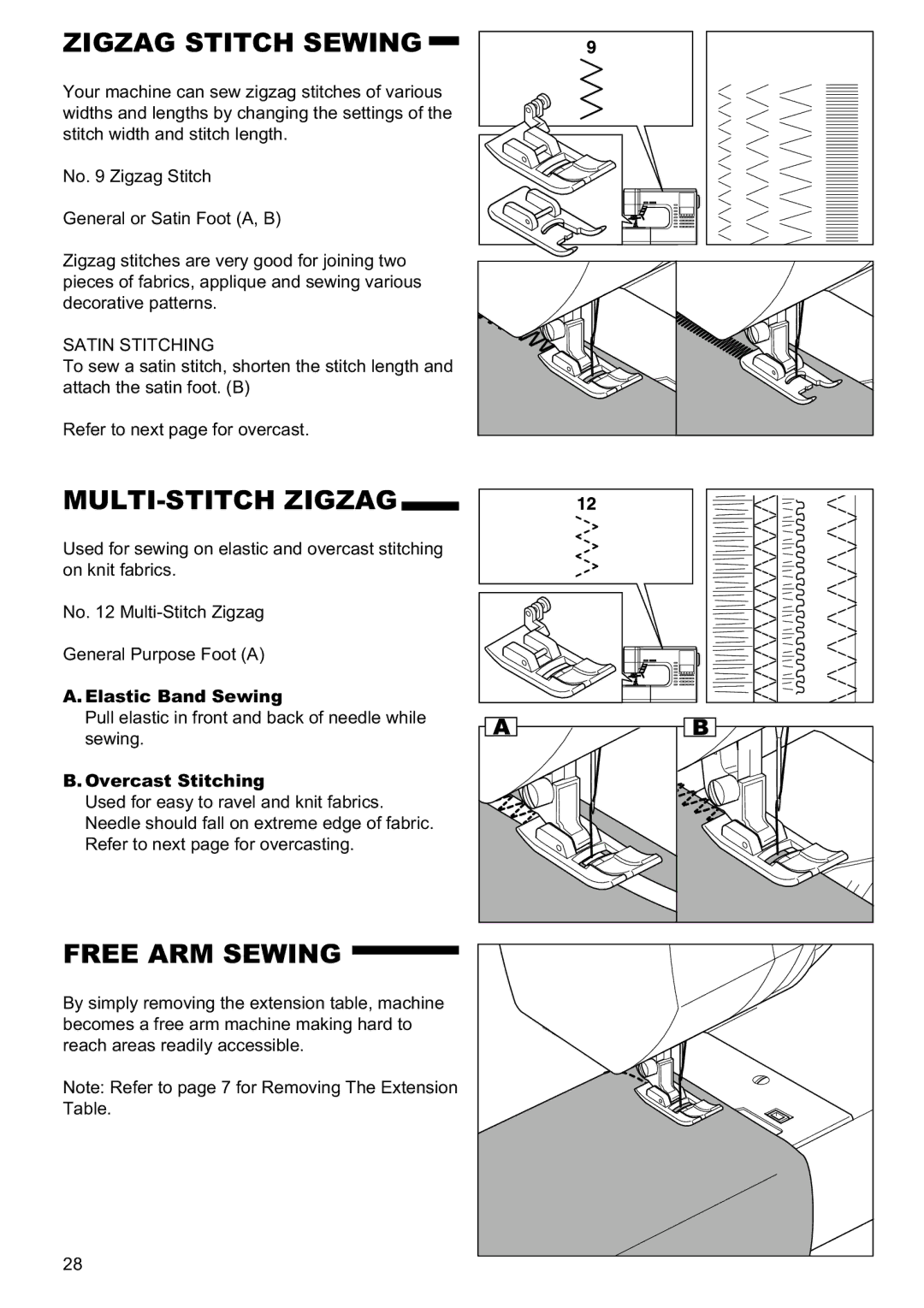 Singer 9960 Zigzag Stitch Sewing, MULTI-STITCH Zigzag, Free ARM Sewing, Elastic Band Sewing, Overcast Stitching 