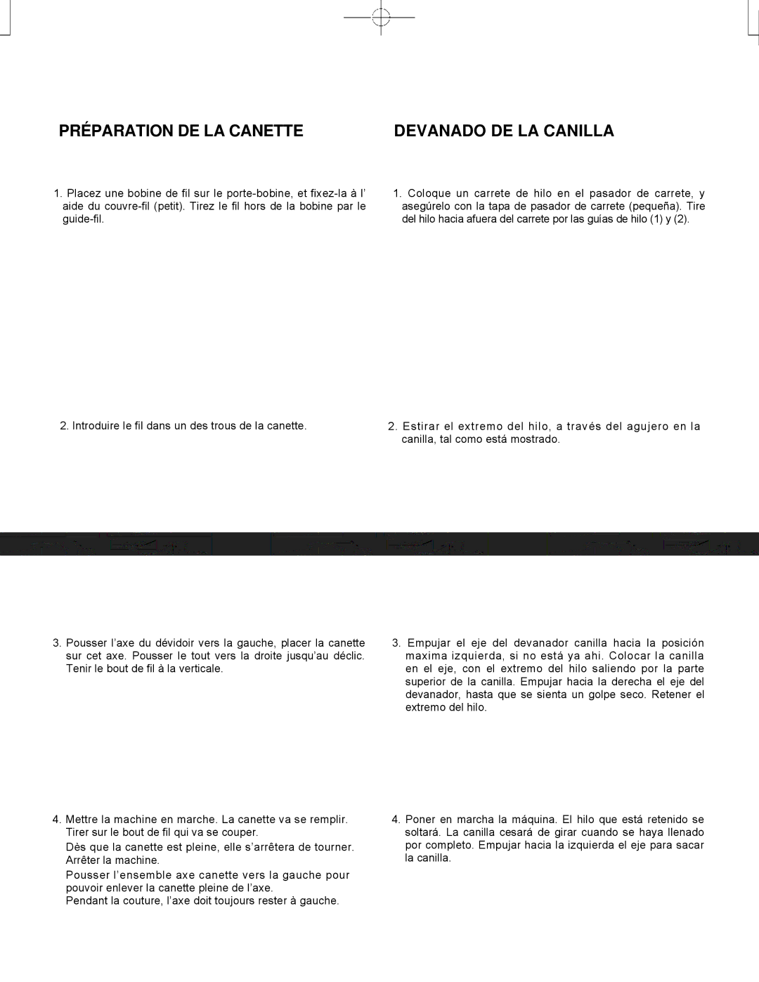 Singer CE-150 instruction manual Préparation DE LA Canette Devanado DE LA Canilla 