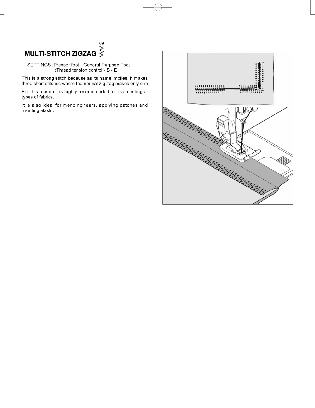 Singer CE-150 instruction manual MULTI-STITCH Zigzag 