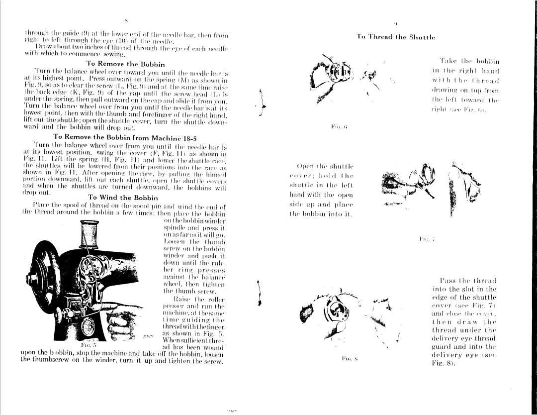 Singer CLASS 18 manual 