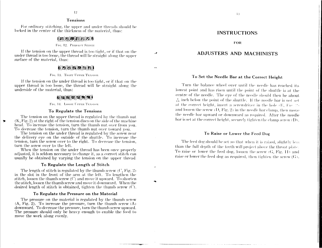 Singer CLASS 18 manual 