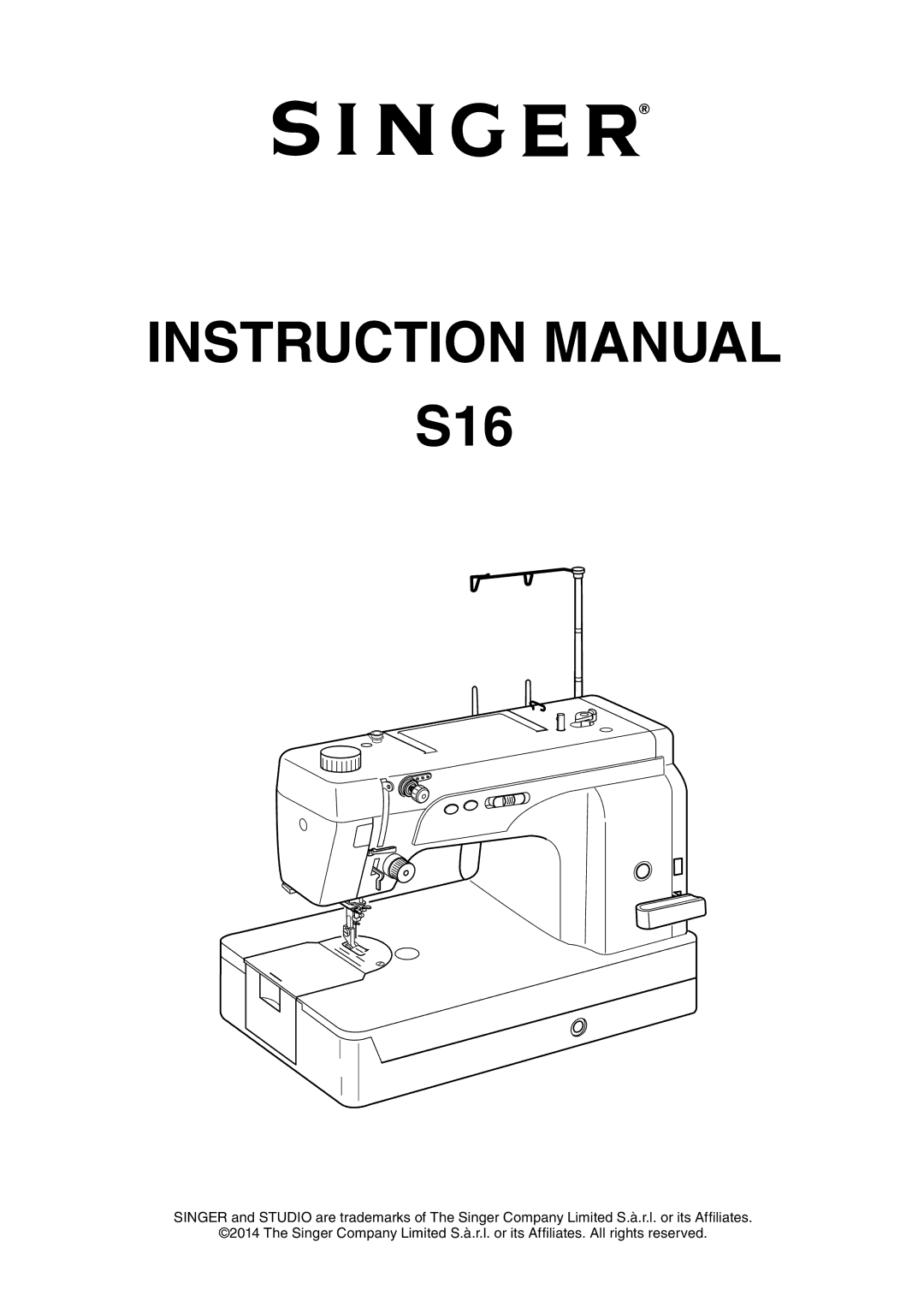 Singer S16 instruction manual 