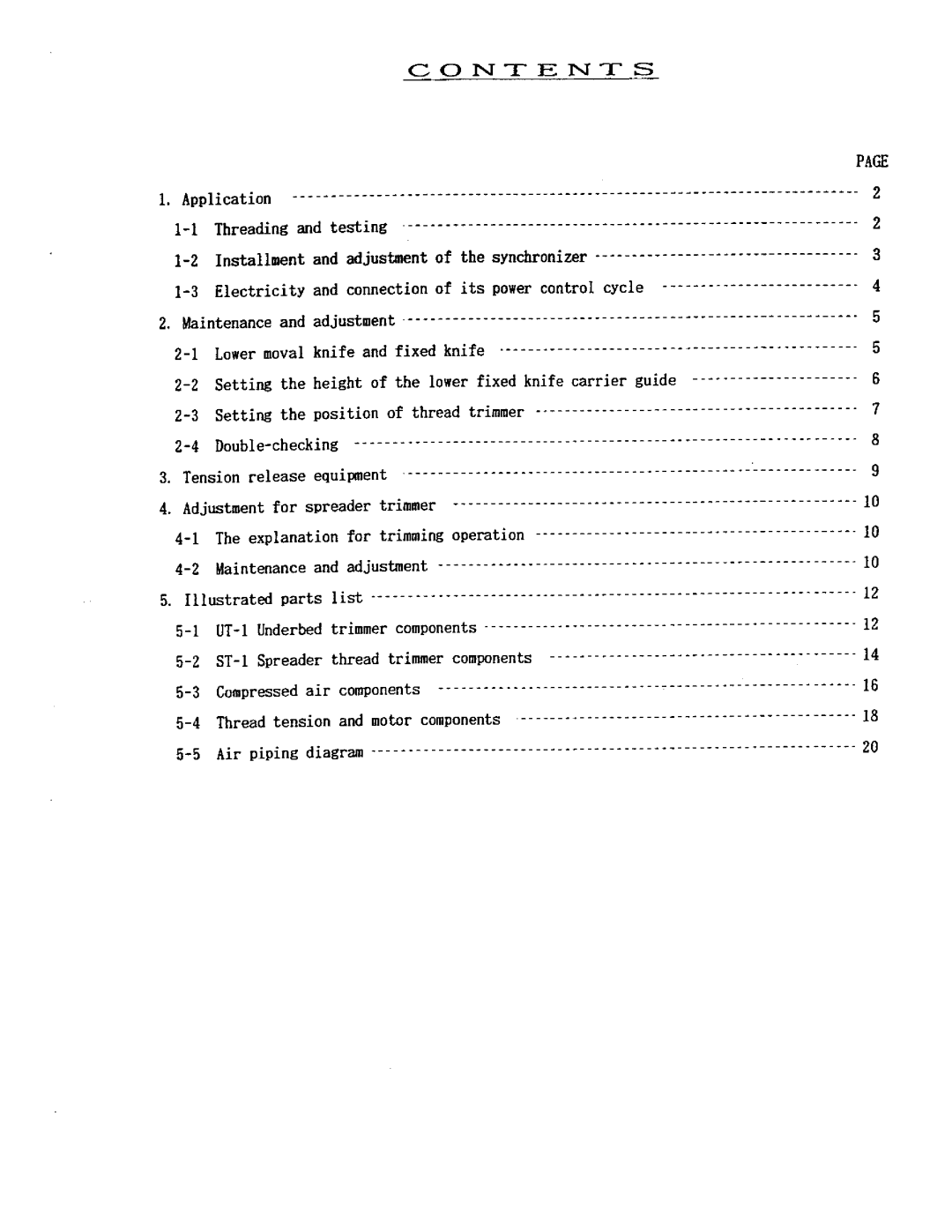 Singer UT-1, ST-1 instruction manual 