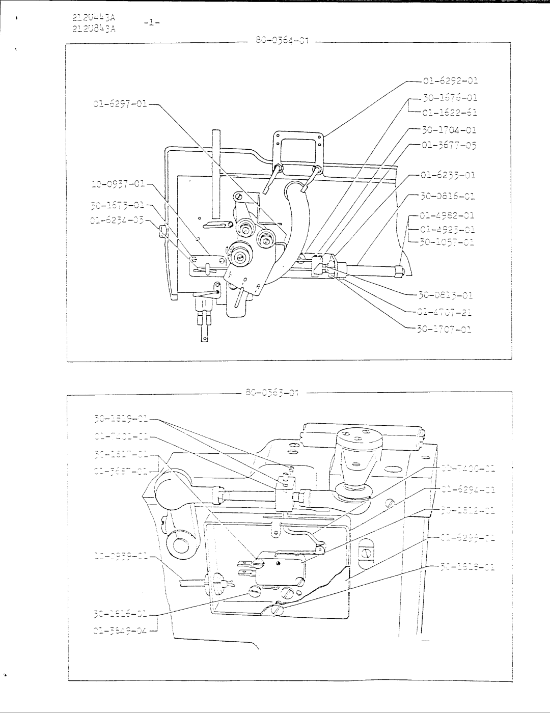 Singer U843A, 212U443A manual 