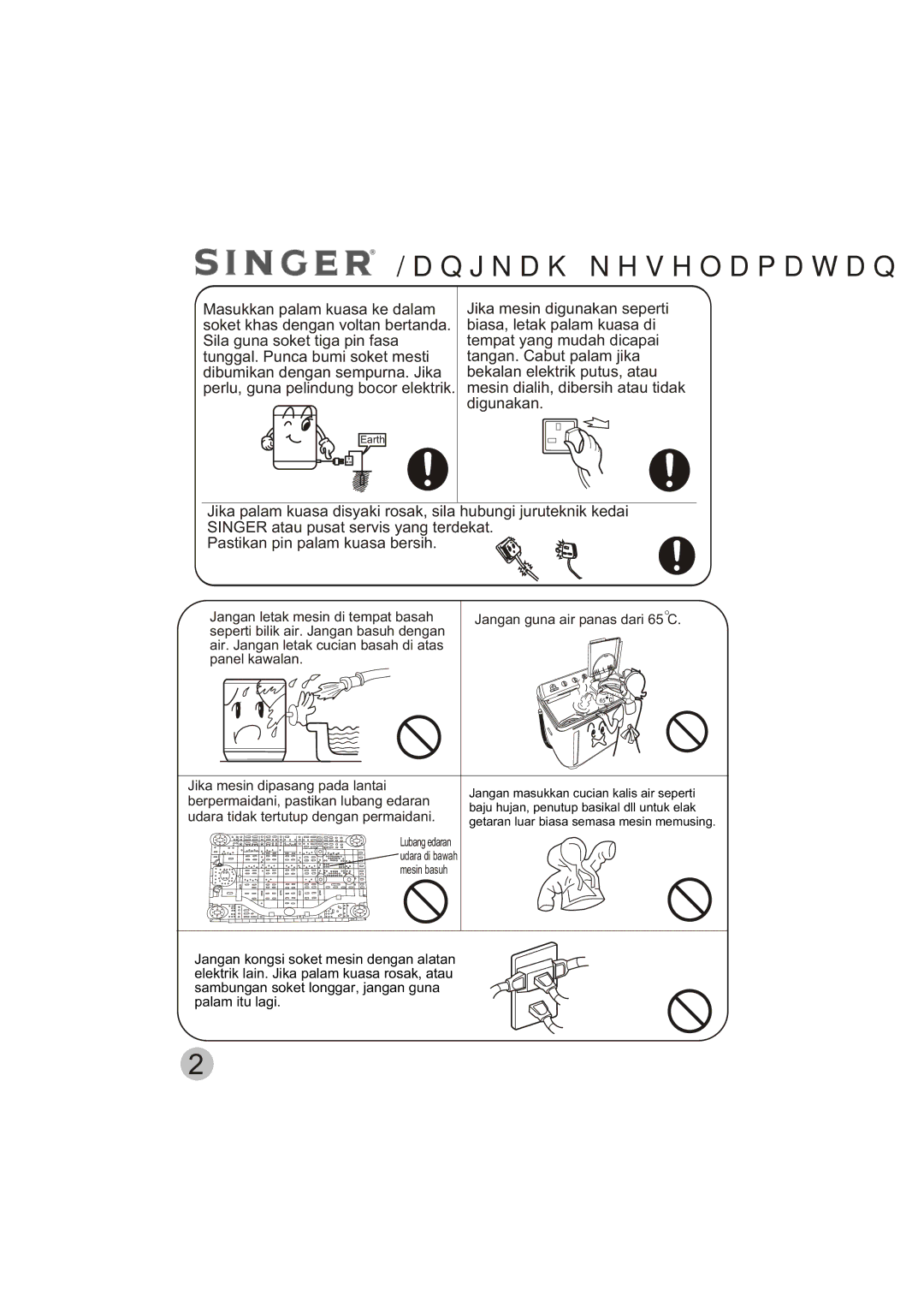 Singer WT5113 user manual DqjndkNhvhodpdwdq 