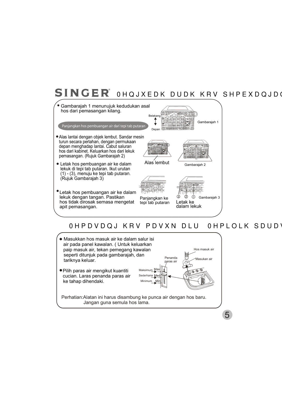 Singer WT5113 user manual 0HQJXEDKDUDKKRVSHPEXDQJDQDLU 