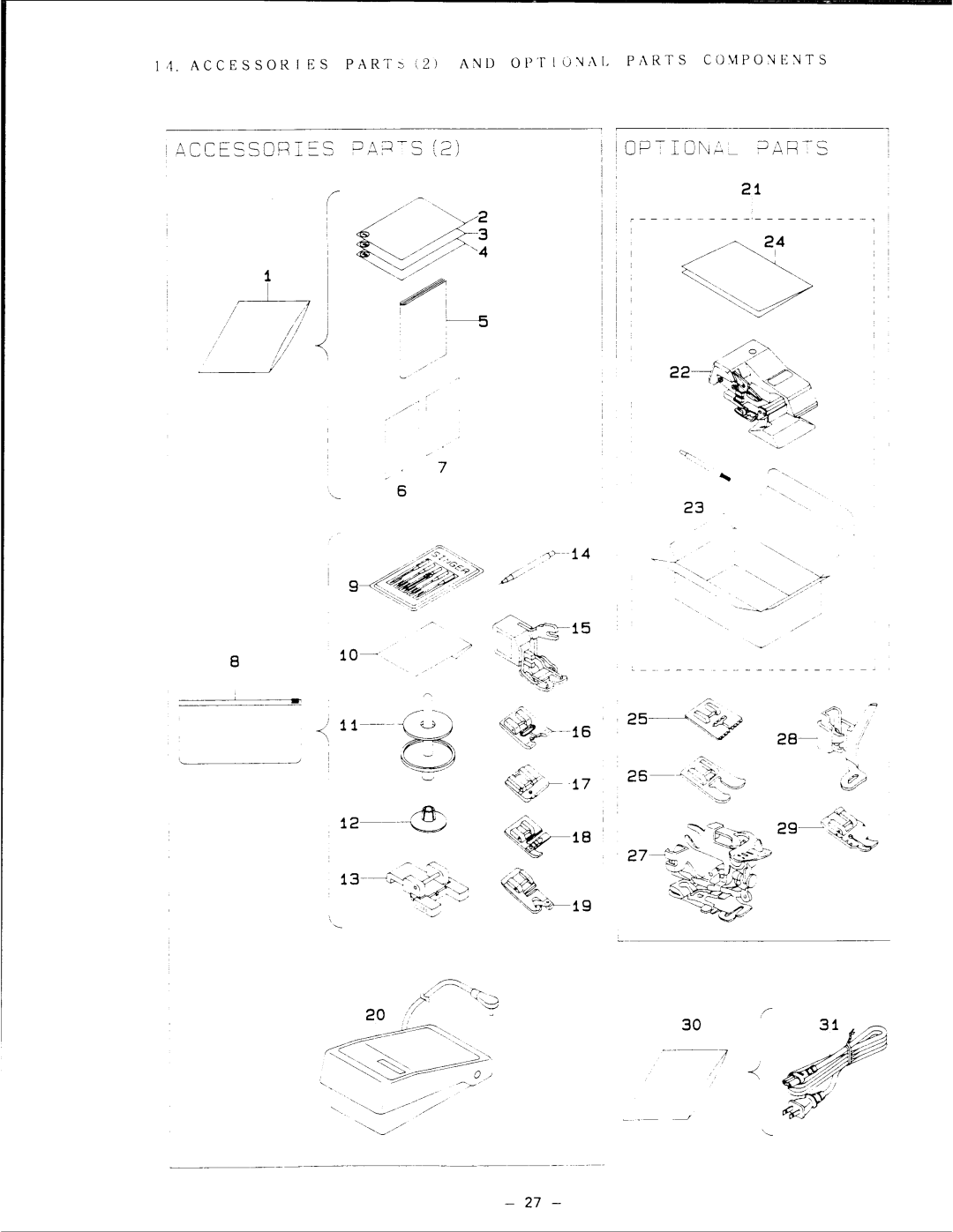 Singer XL-100 manual 