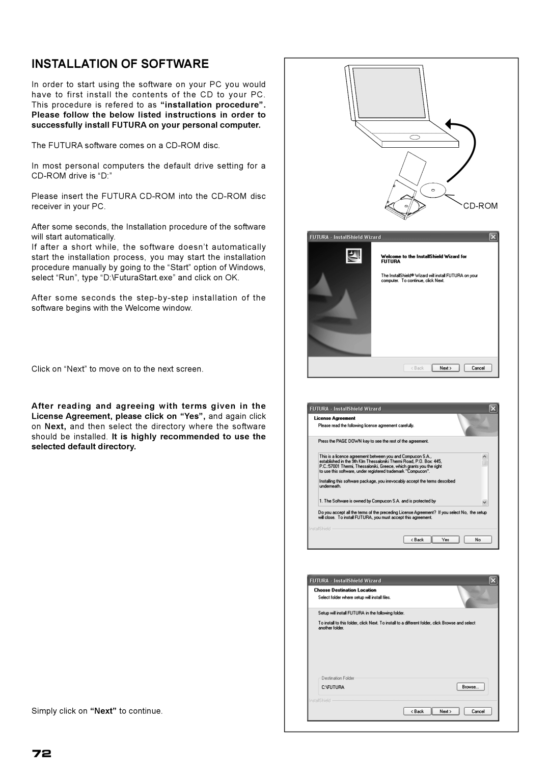 Singer XL-400 instruction manual Installation Of Software 