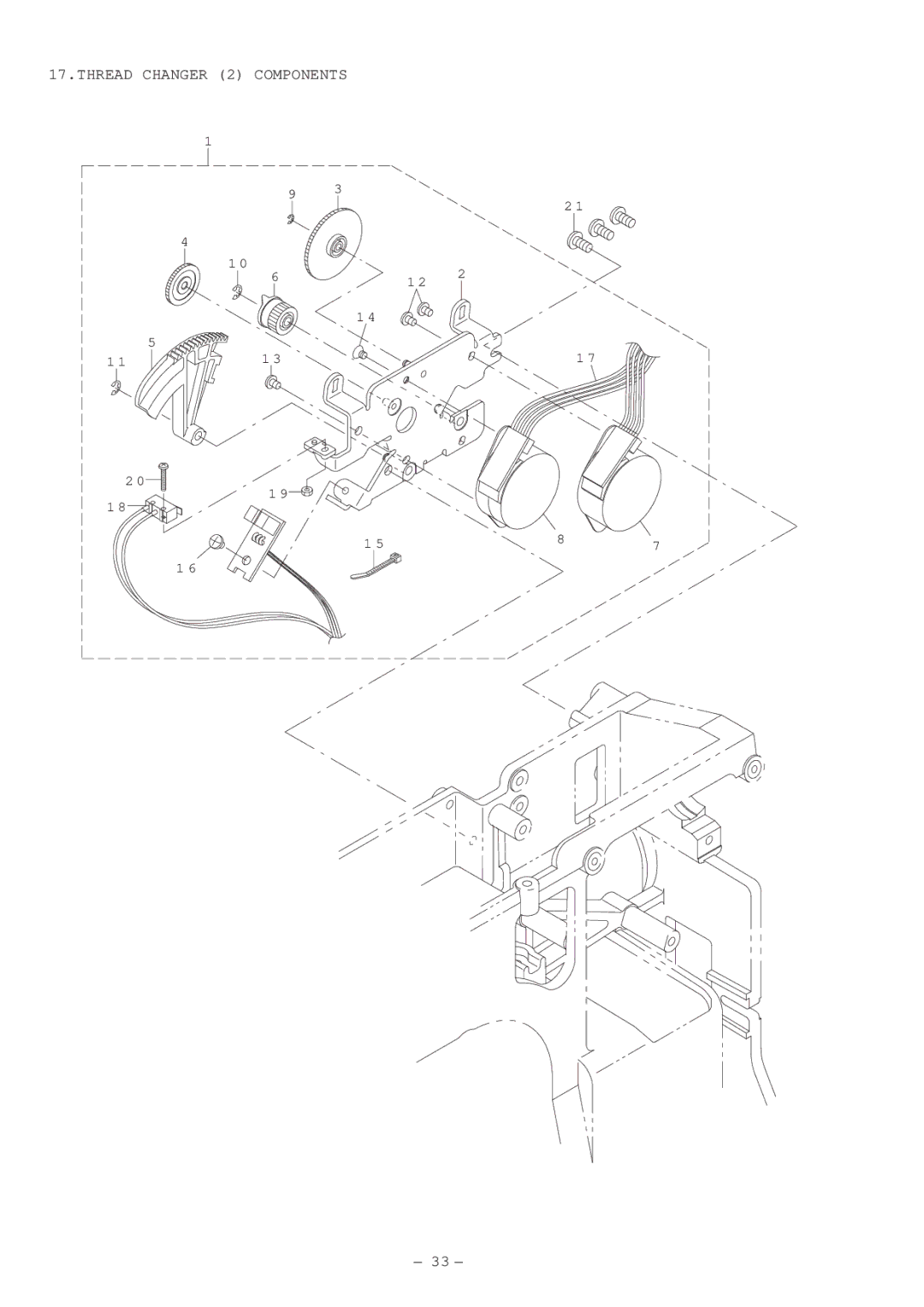 Singer XL-5000 manual Thread Changer 2 Components 