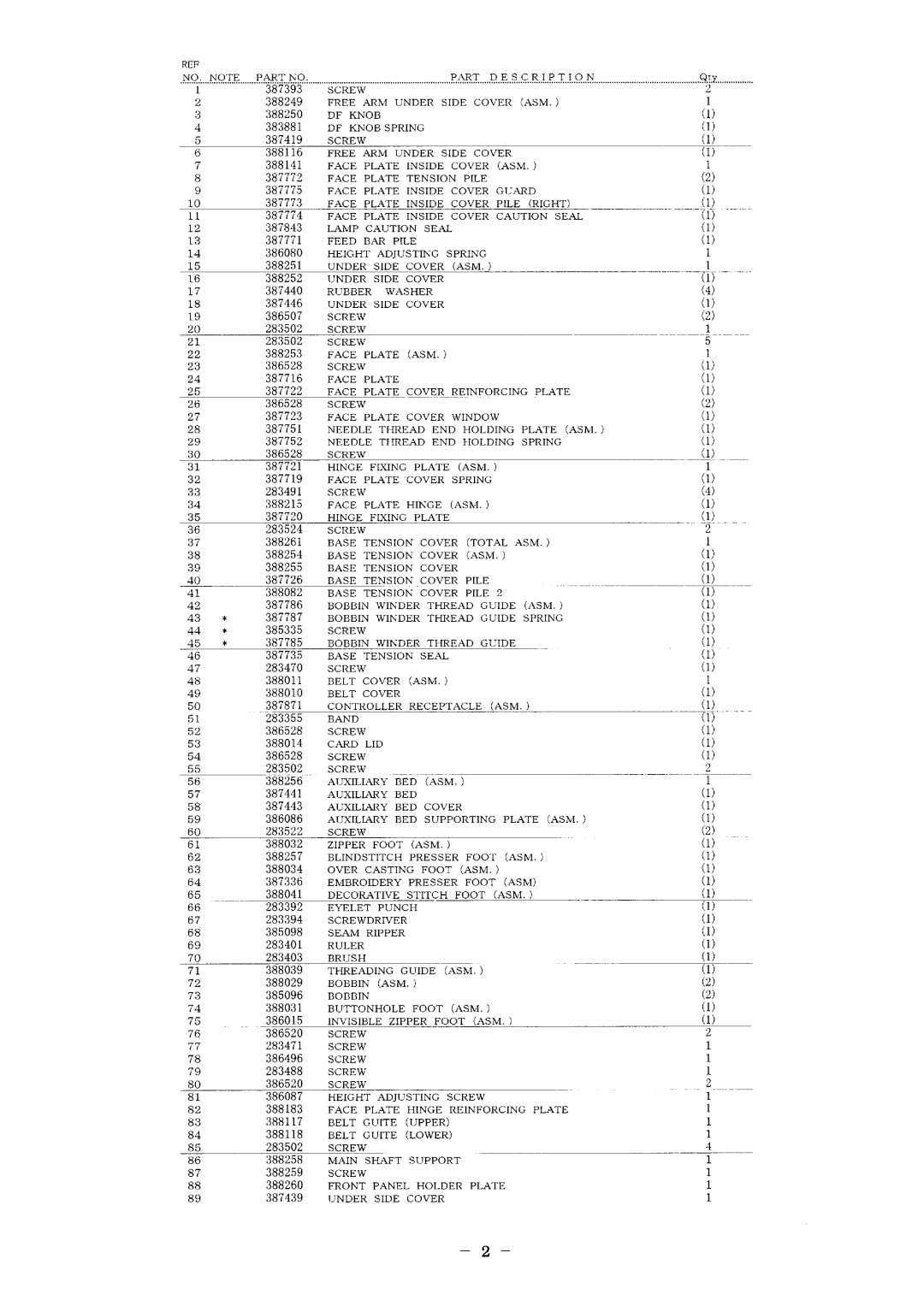 Singer XL-6000 manual 