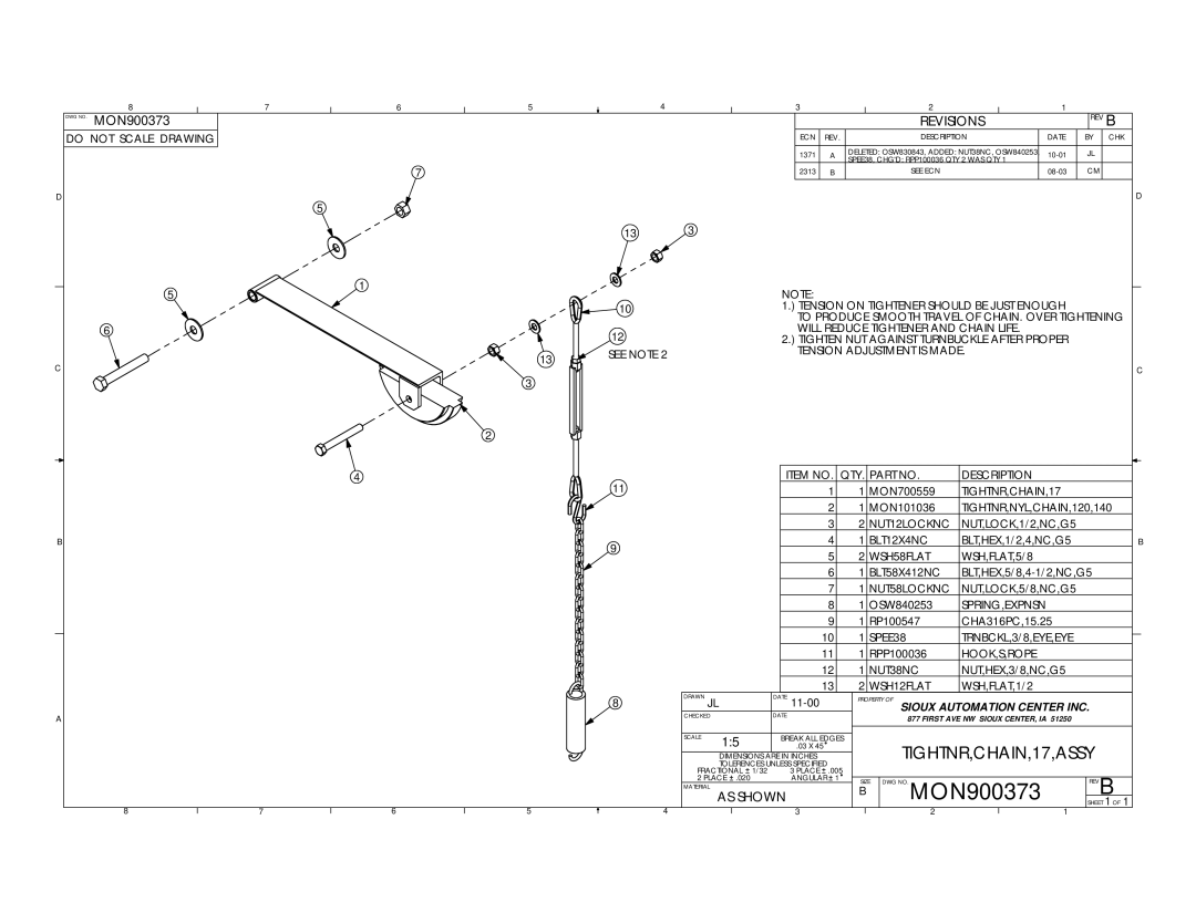 Sioux Tools 2050 manual MON900373 