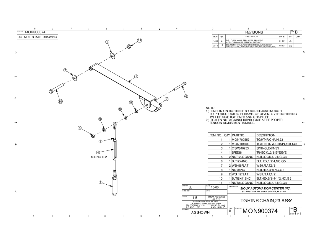 Sioux Tools 2050 manual MON900374 