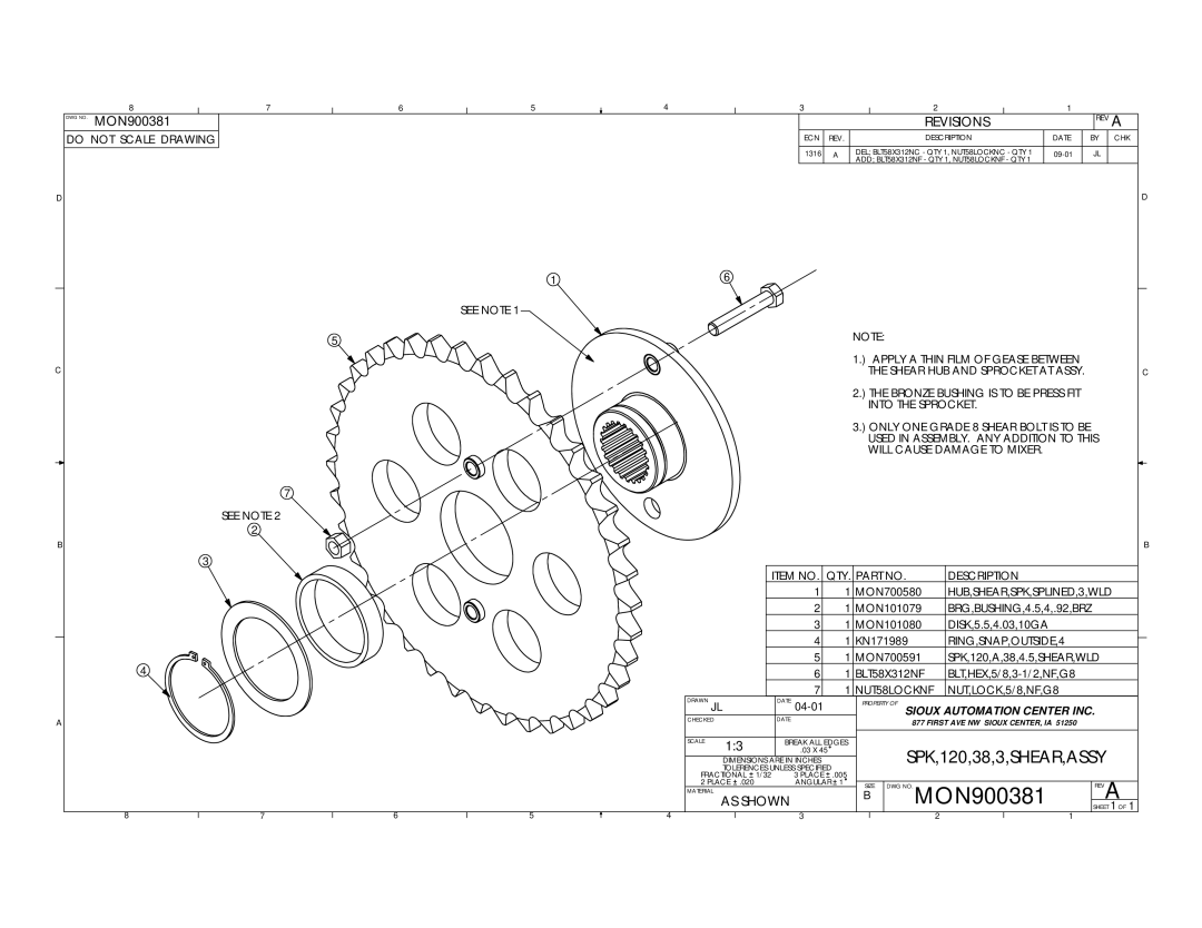 Sioux Tools 2050 manual MON900381 