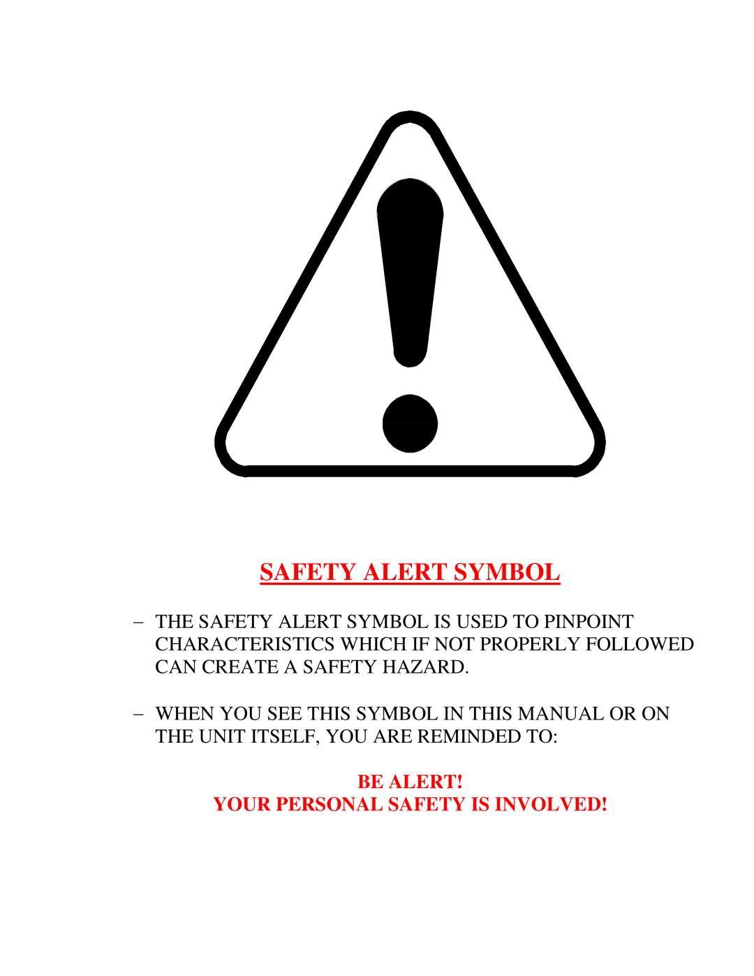 Sioux Tools 2050 manual Safety Alert Symbol 