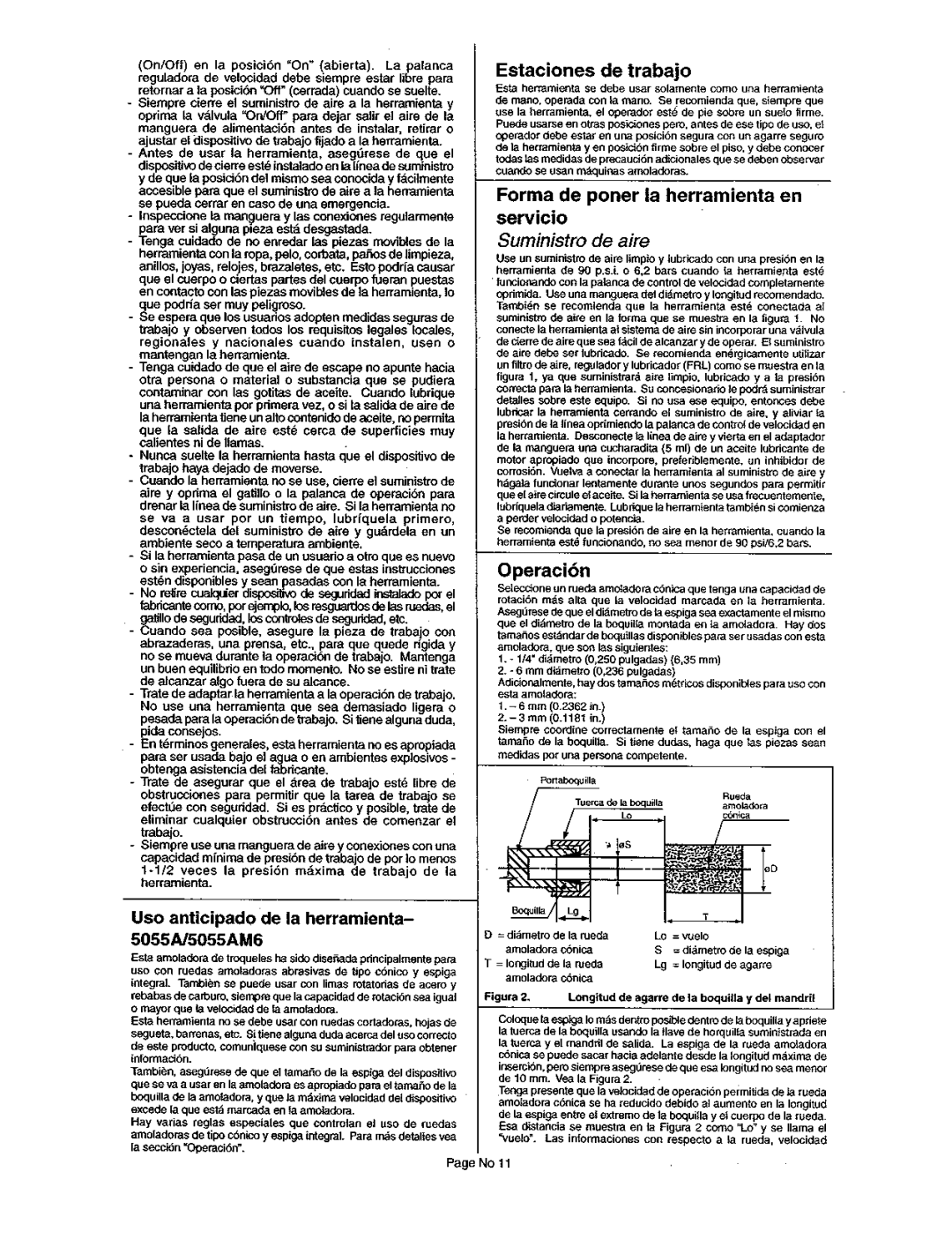 Sioux Tools 5055AM6 manual 