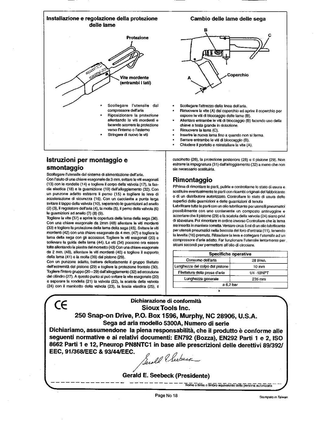 Sioux Tools 5300A manual 