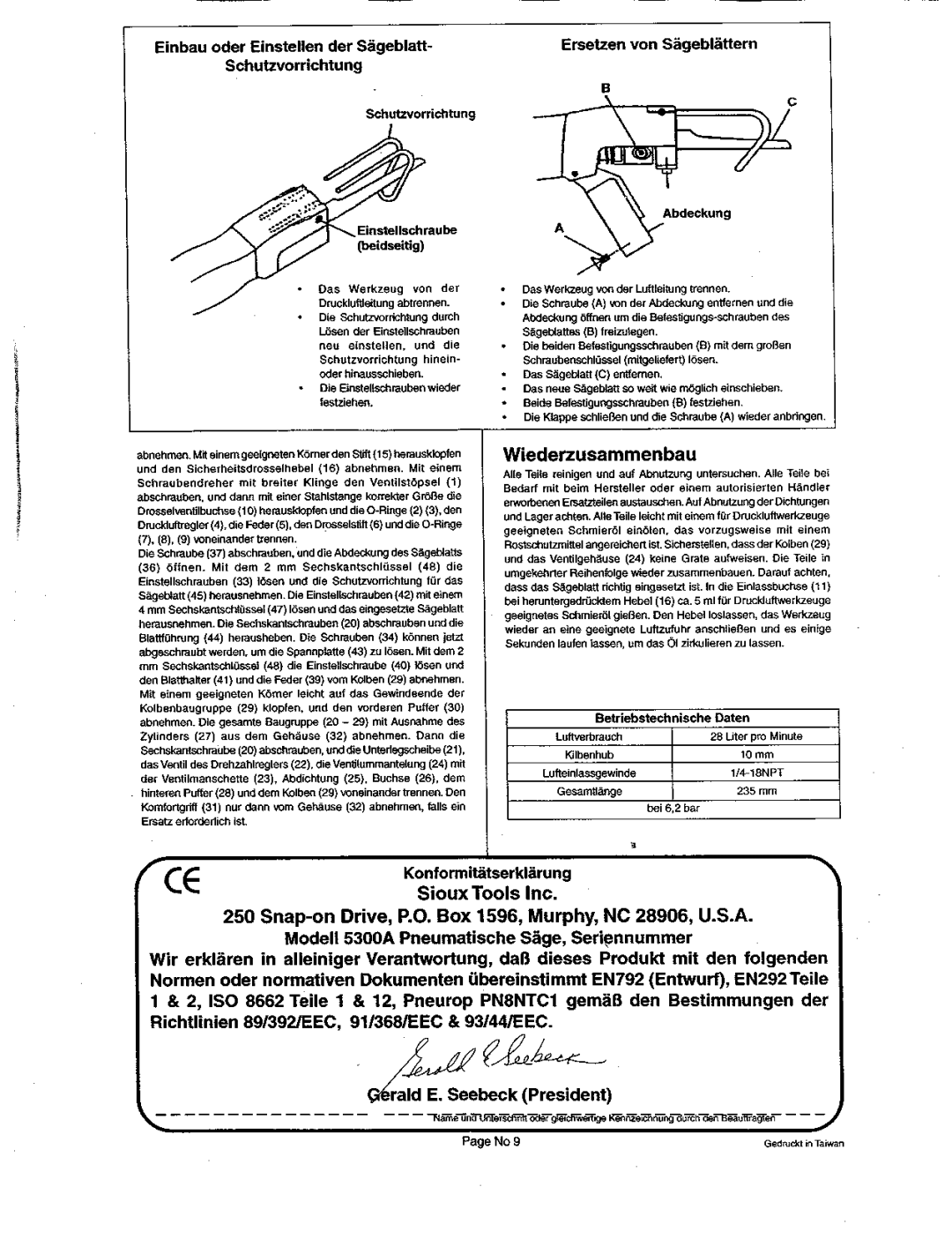 Sioux Tools 5300A manual 