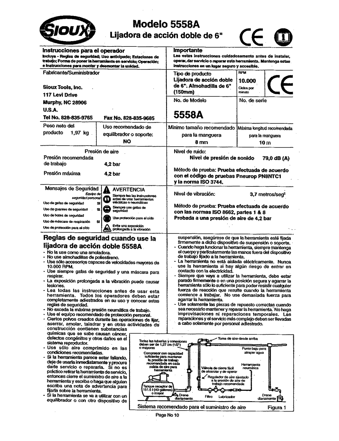 Sioux Tools 5558A manual 