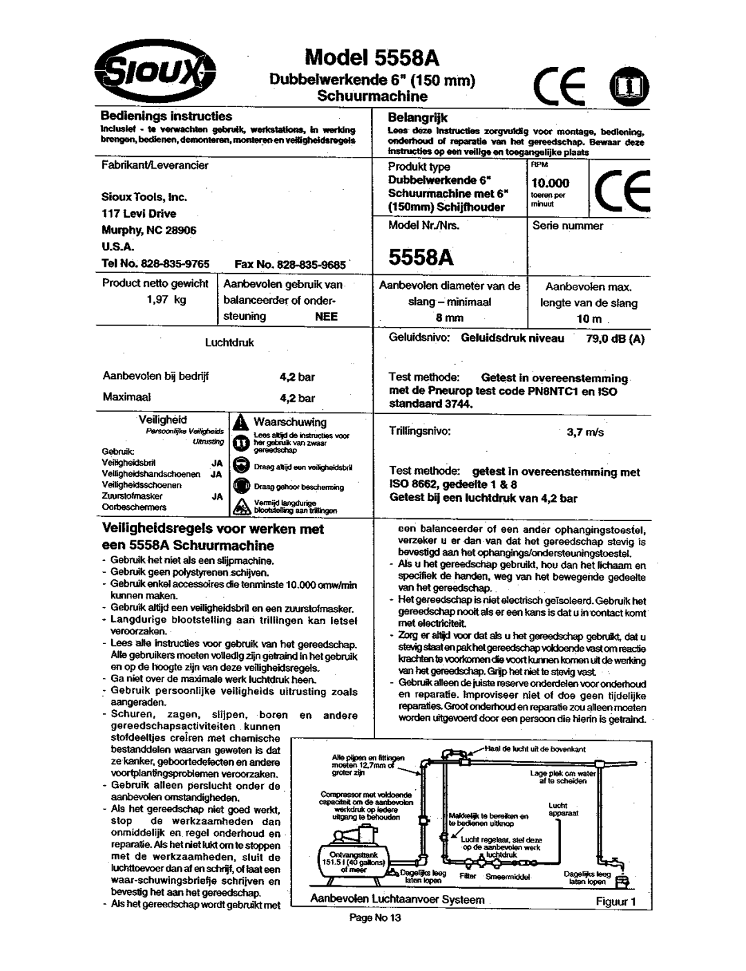 Sioux Tools 5558A manual 