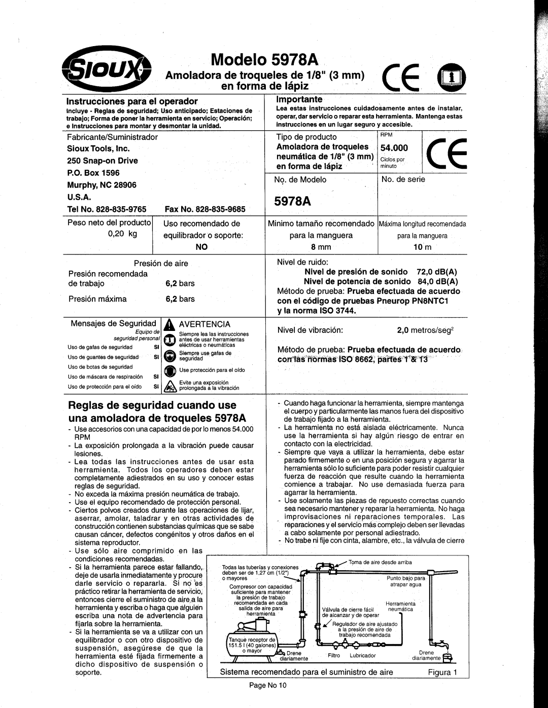 Sioux Tools 5978A manual 