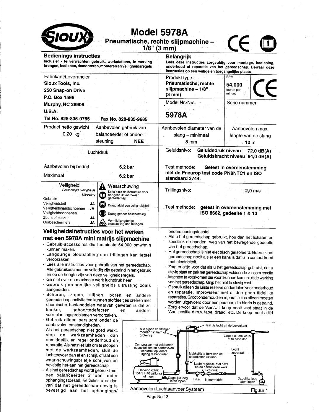 Sioux Tools 5978A manual 