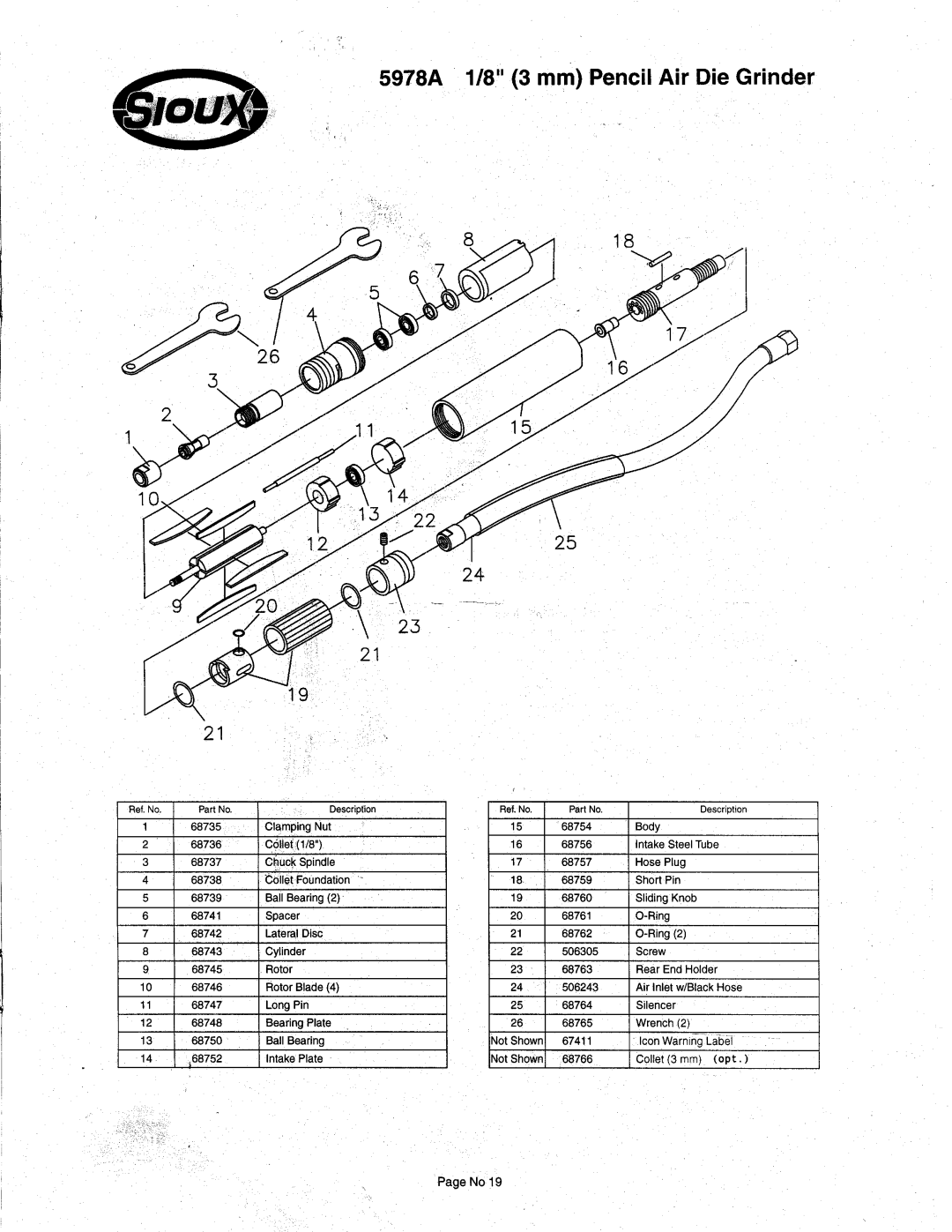 Sioux Tools 5978A manual 