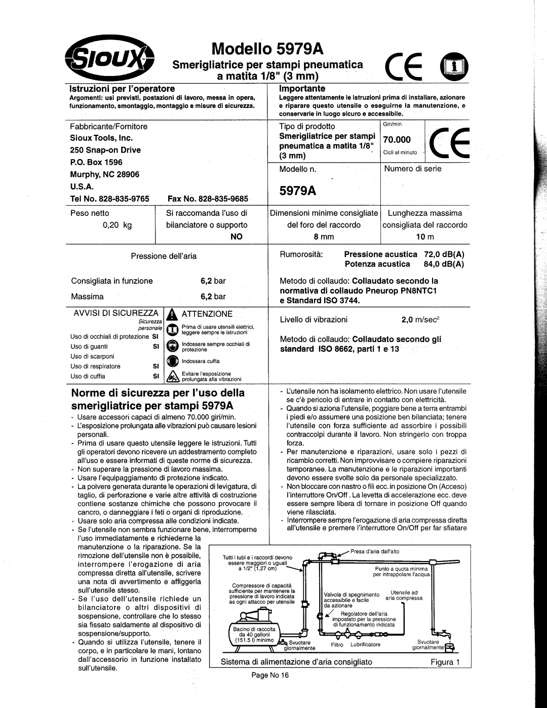 Sioux Tools 5979A manual 