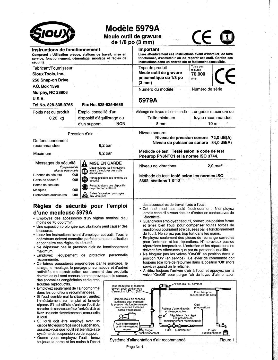 Sioux Tools 5979A manual 