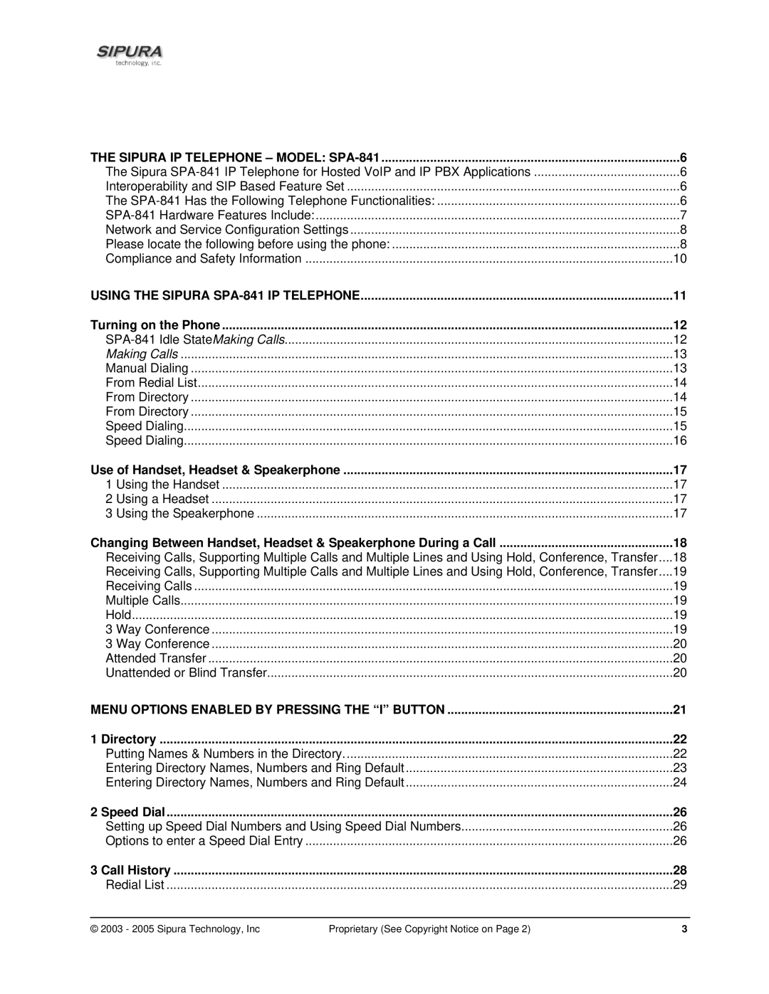 Sipura Technology SPA-841 manual Entering Directory Names, Numbers and Ring Default 