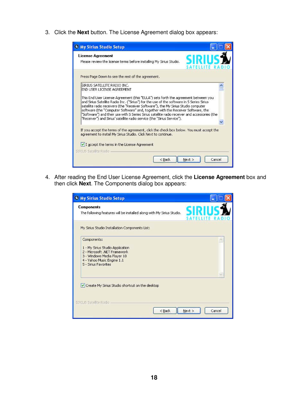 Sirius Satellite Radio 100 manual 