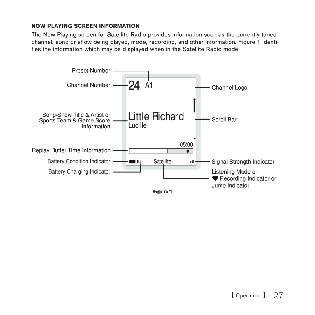 Sirius Satellite Radio 100 manual 0500, Satellite 