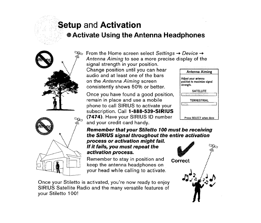 Sirius Satellite Radio 100 manual 