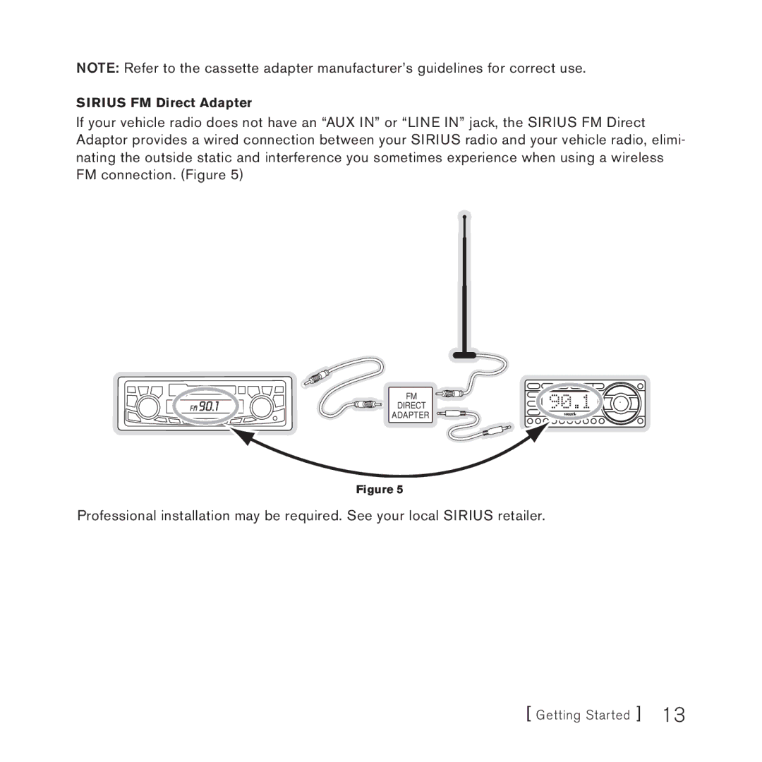 Sirius Satellite Radio 3 manual 90.1 