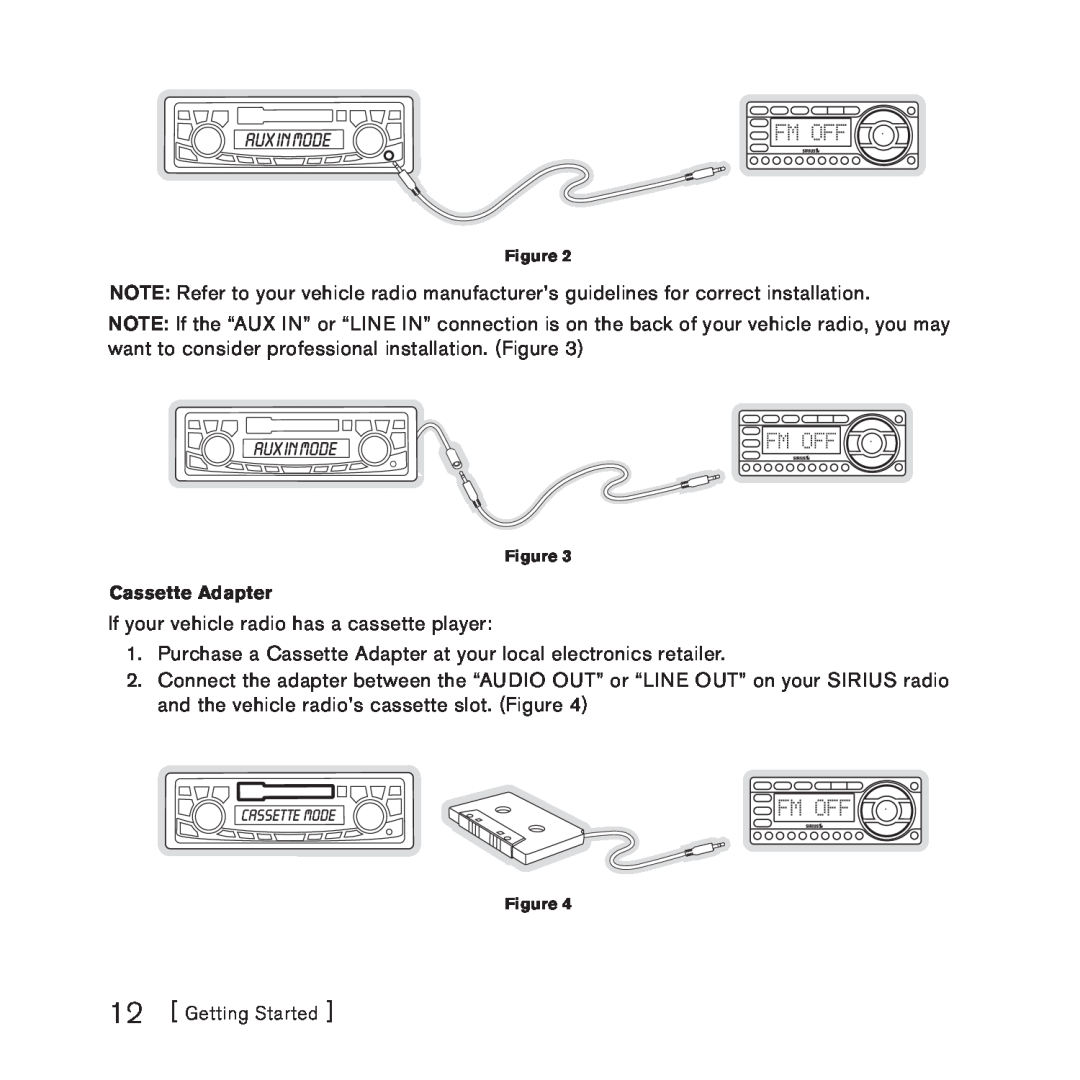 Sirius Satellite Radio 3 manual If your vehicle radio has a cassette player 