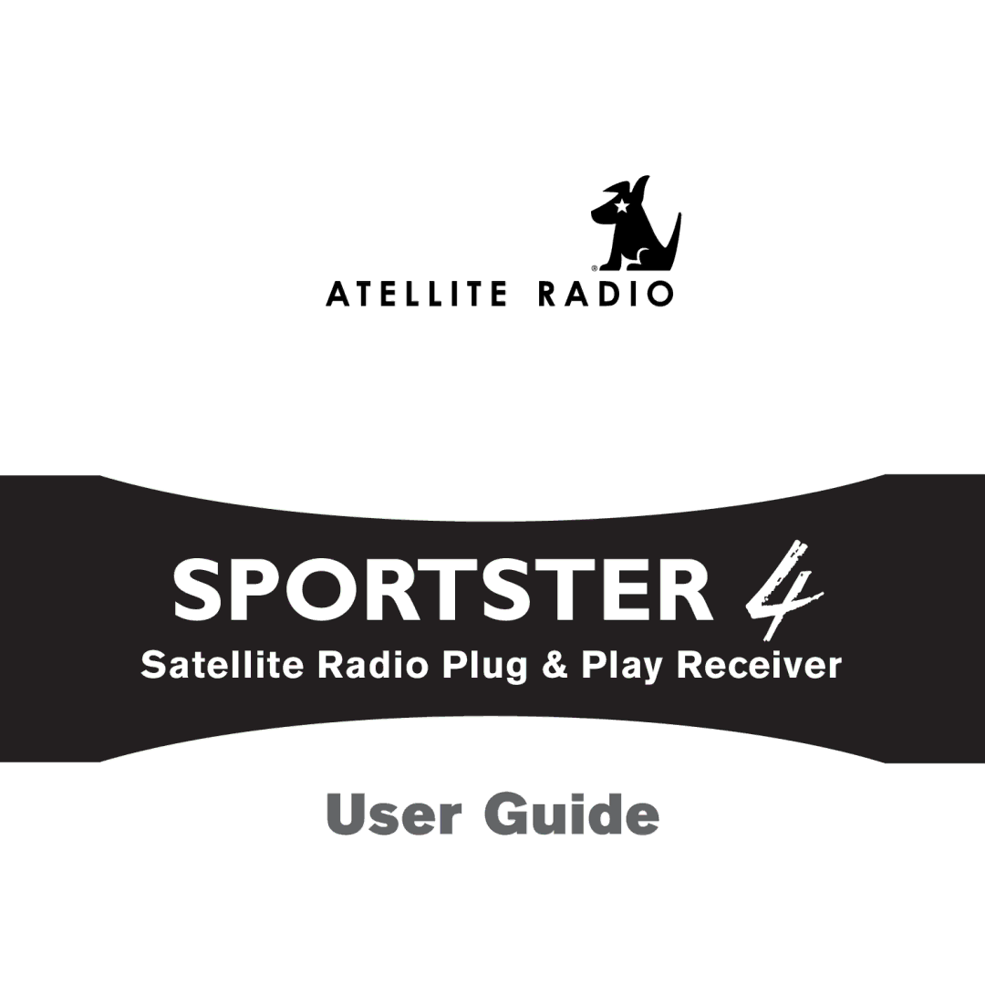 Sirius Satellite Radio 4 manual 