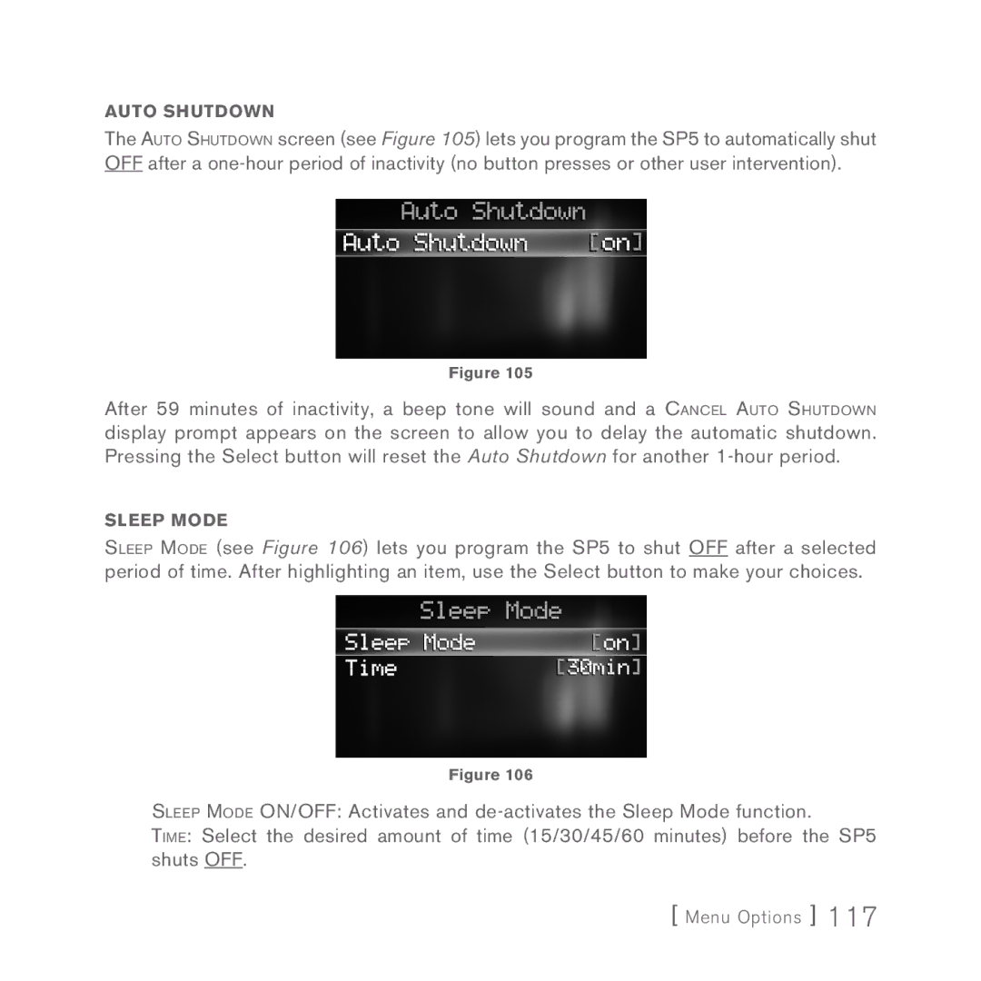 Sirius Satellite Radio 5 manual Auto Shutdown 