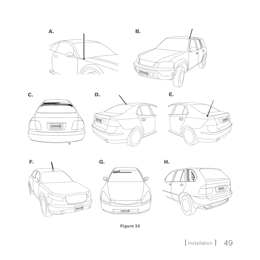 Sirius Satellite Radio 5 manual Installation 