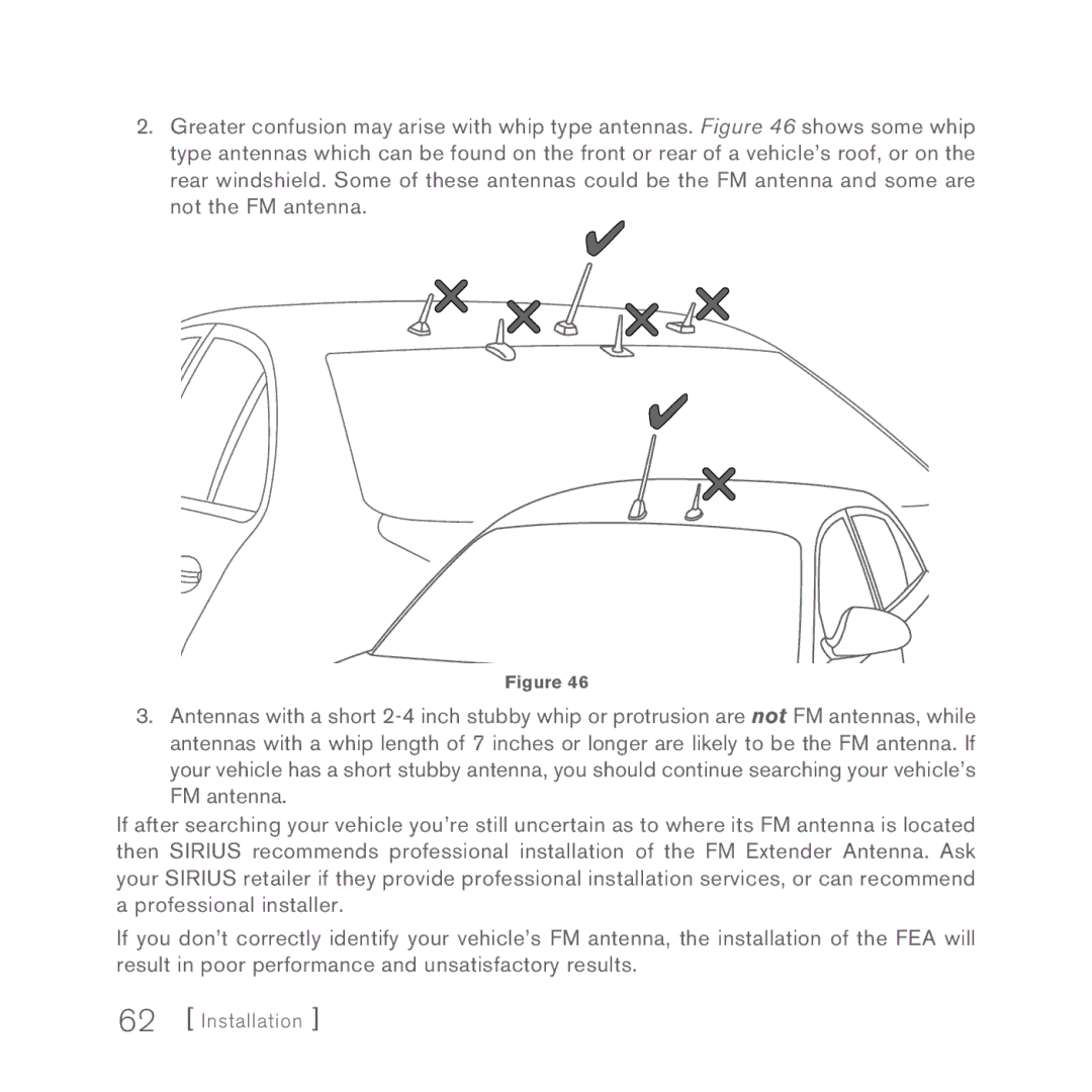 Sirius Satellite Radio 5 manual Installation 