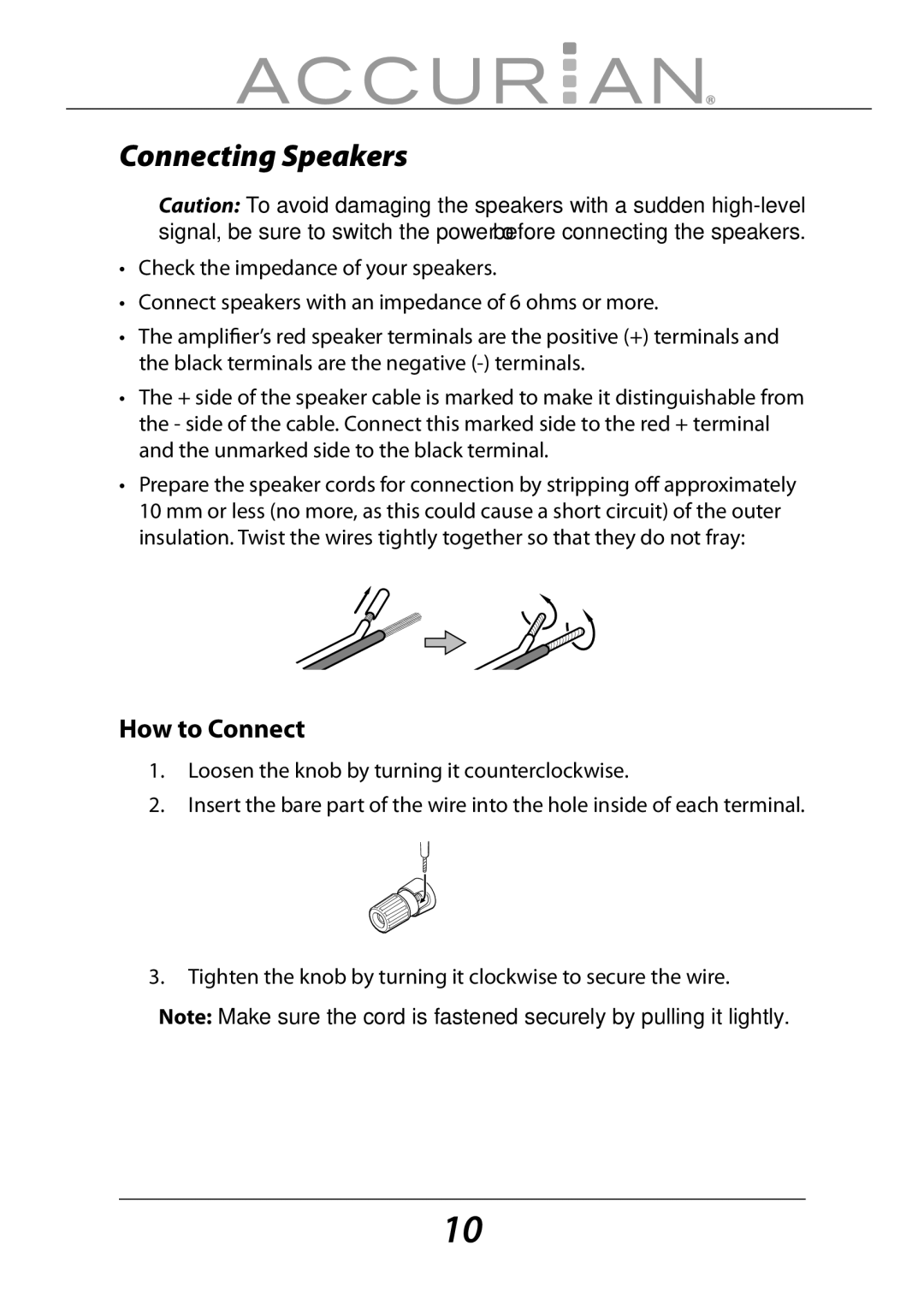 Sirius Satellite Radio 6.1ch Sirius-Ready A/V Surround Receiver manual Connecting Speakers, How to Connect 