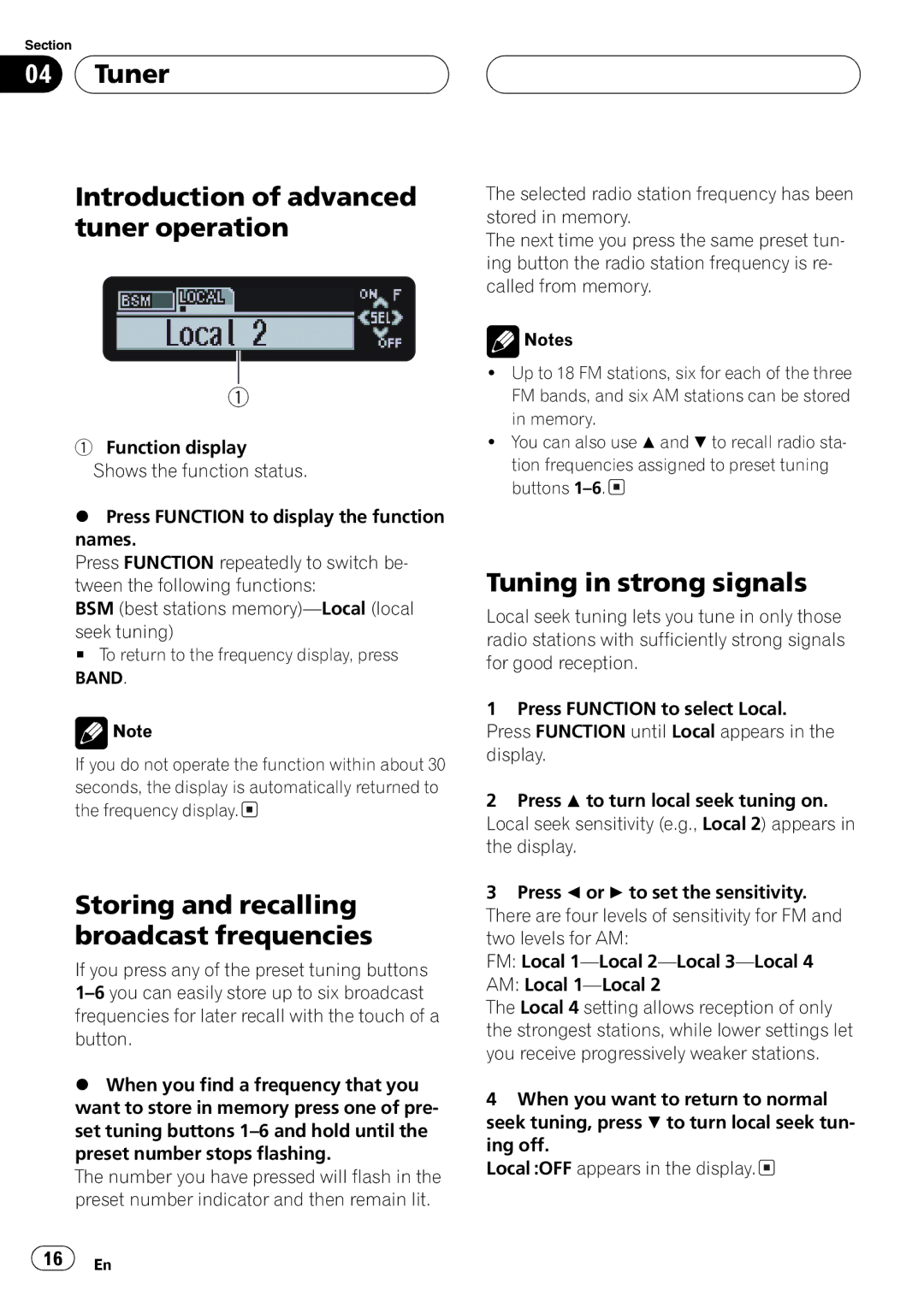 Sirius Satellite Radio DEH-P6700MP operation manual 