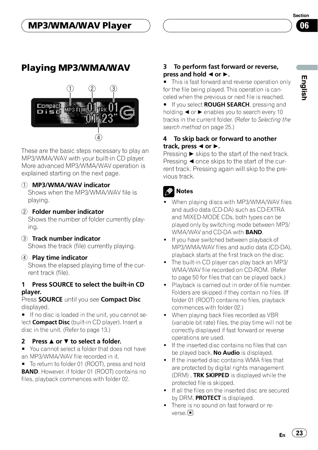 Sirius Satellite Radio DEH-P6700MP operation manual 