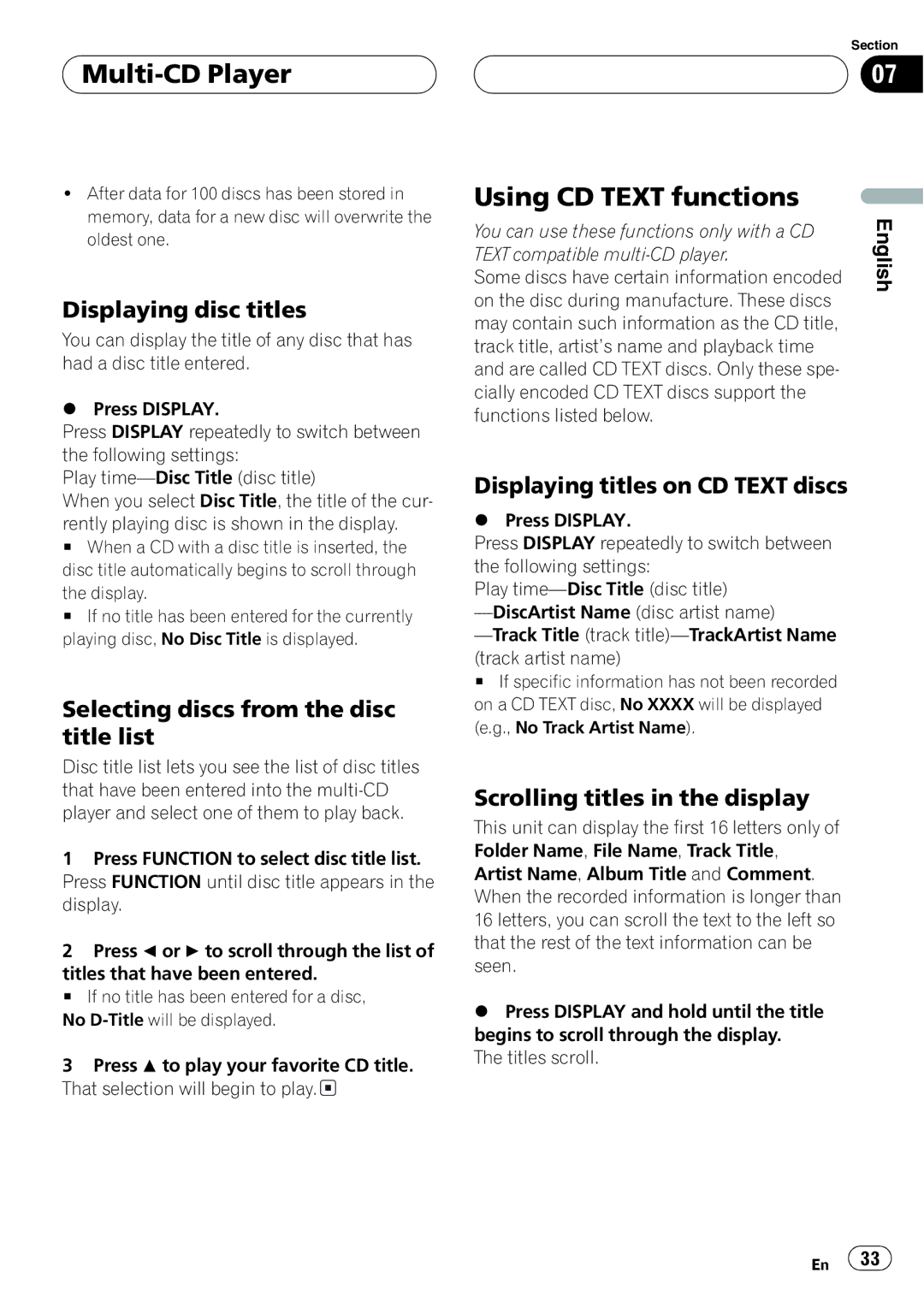 Sirius Satellite Radio DEH-P6700MP operation manual 