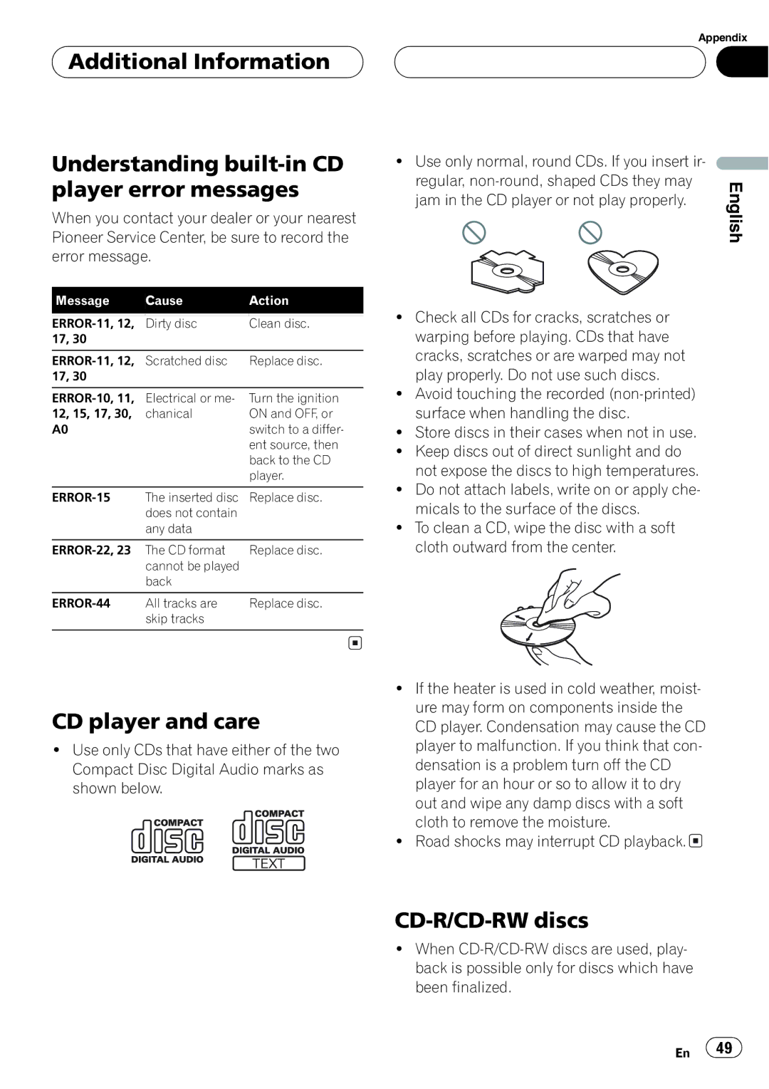 Sirius Satellite Radio DEH-P6700MP operation manual 