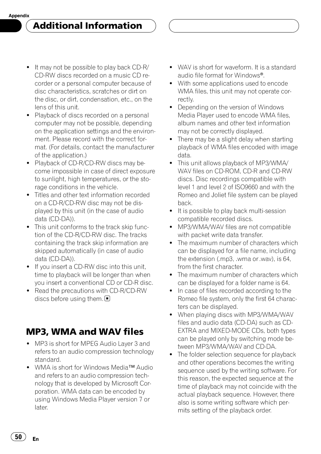 Sirius Satellite Radio DEH-P6700MP operation manual 