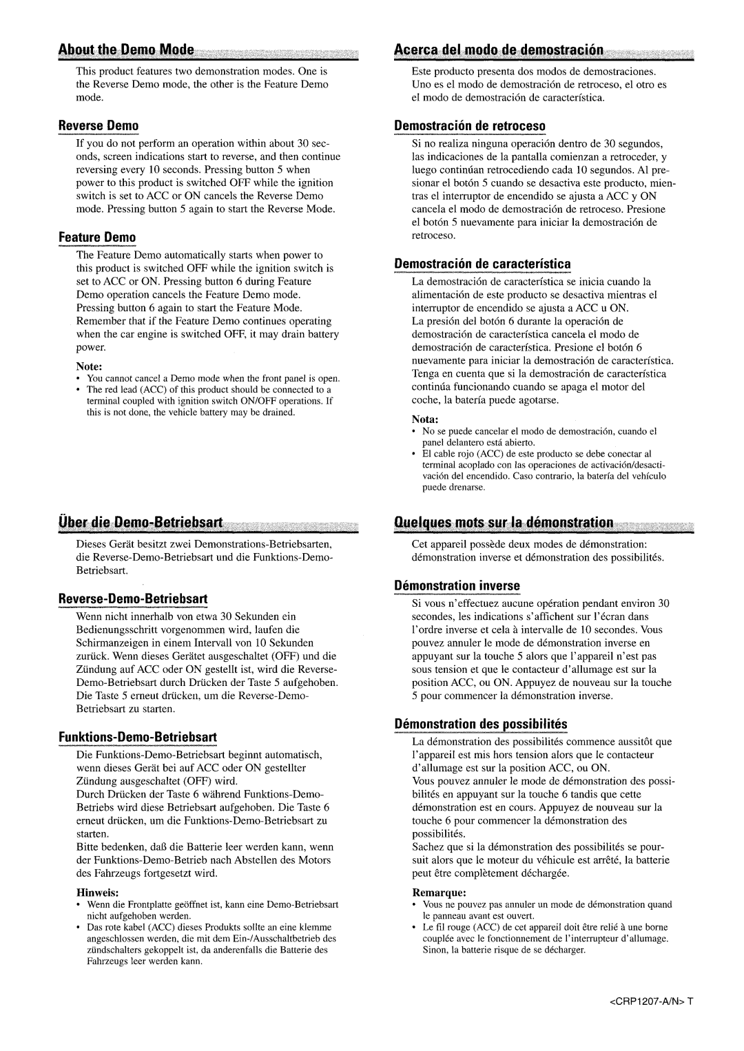 Sirius Satellite Radio DEH-P6700MP operation manual 